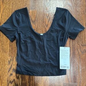 Lululemon Athletica Black Scoop Align Tee